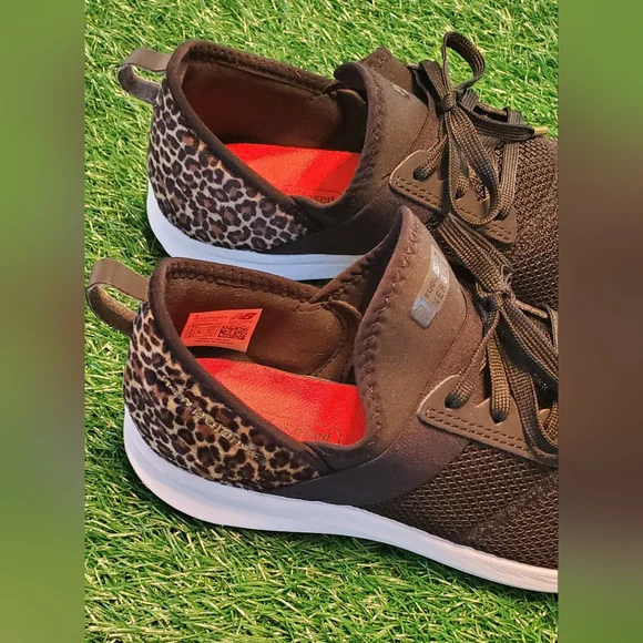 New Balance FuelCore Nergize Black Leopard Accent Print Slip-On Sneakers Size 10 - Picture 3 of 12